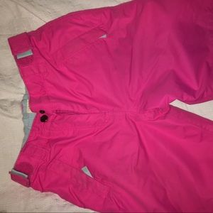 Youth pink snow pants
